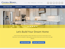 Tablet Screenshot of centrahomes.com